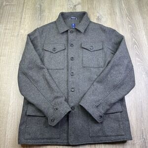 Footjoy Fj 1857  Military Style Jacket Charcoal Wool Jacket Lined Men's Size XL